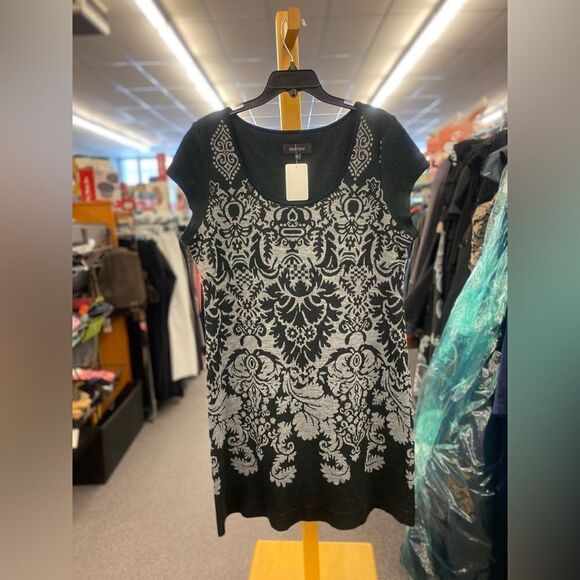 Karen Kane Ladies XL Black & Gray Sweater Dress - Picture 1 of 3
